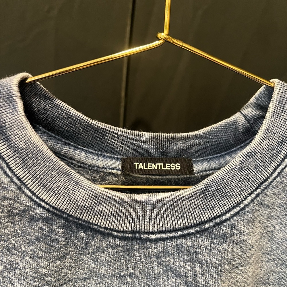 Talentless Men's Heavyweight Blue Sweater